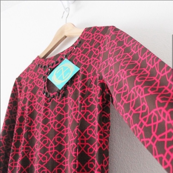 NWT Tracy Negoshian cutout side pocket zips long sleeve perfect for cooler days - Picture 2 of 8